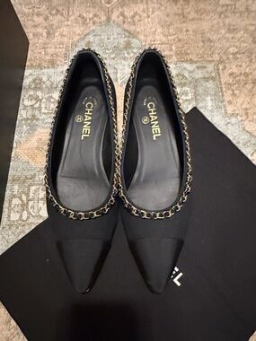 CHANEL Black Box with White Logo